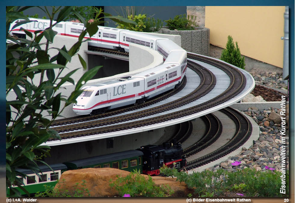 Modelleisenbahnanlage Eisenbahnwelten im Kurort Rathen - Spur G