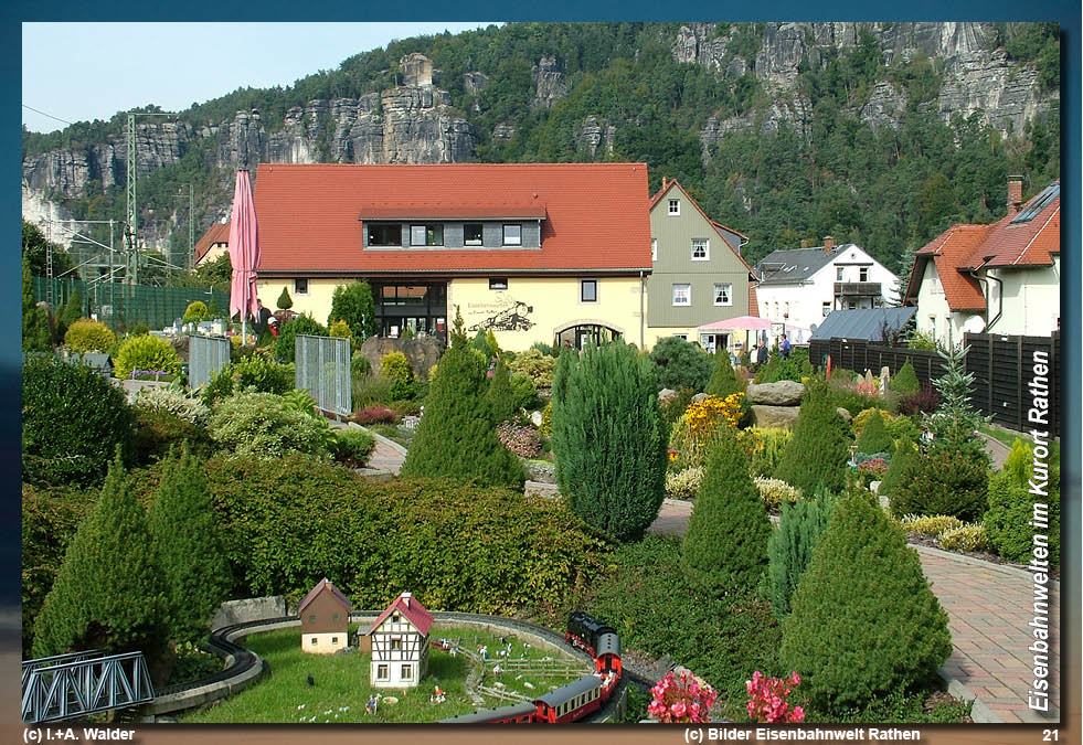 Modelleisenbahnanlage Eisenbahnwelten im Kurort Rathen - Spur G