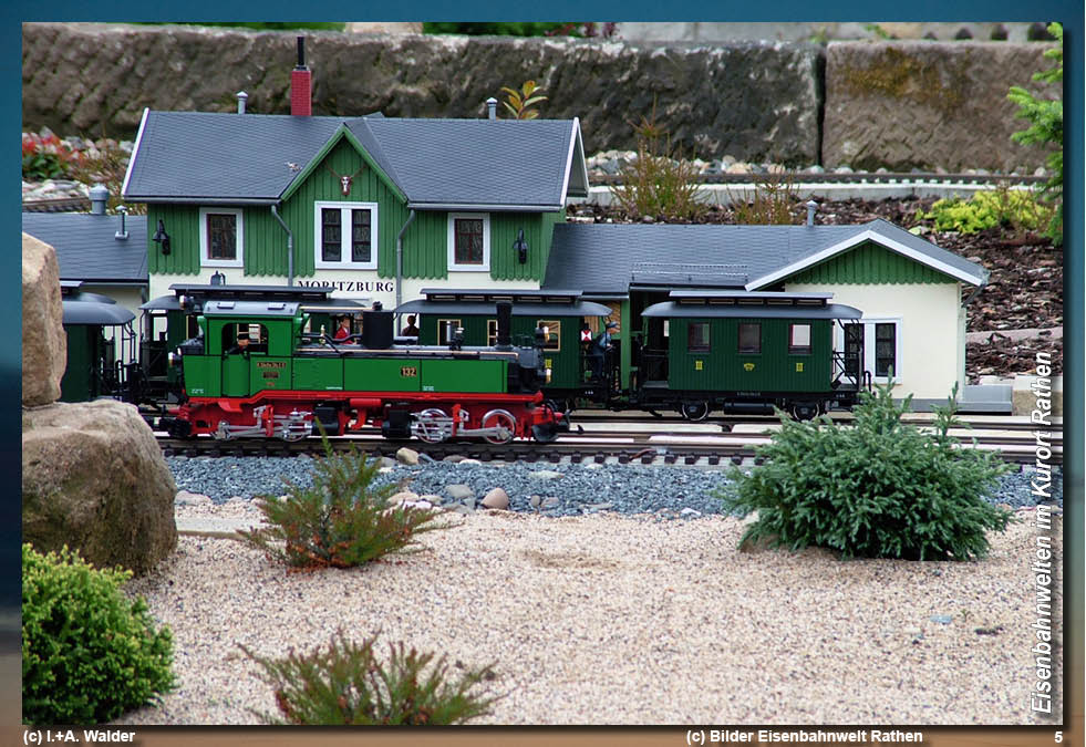 Modelleisenbahnanlage Eisenbahnwelten im Kurort Rathen - Spur G