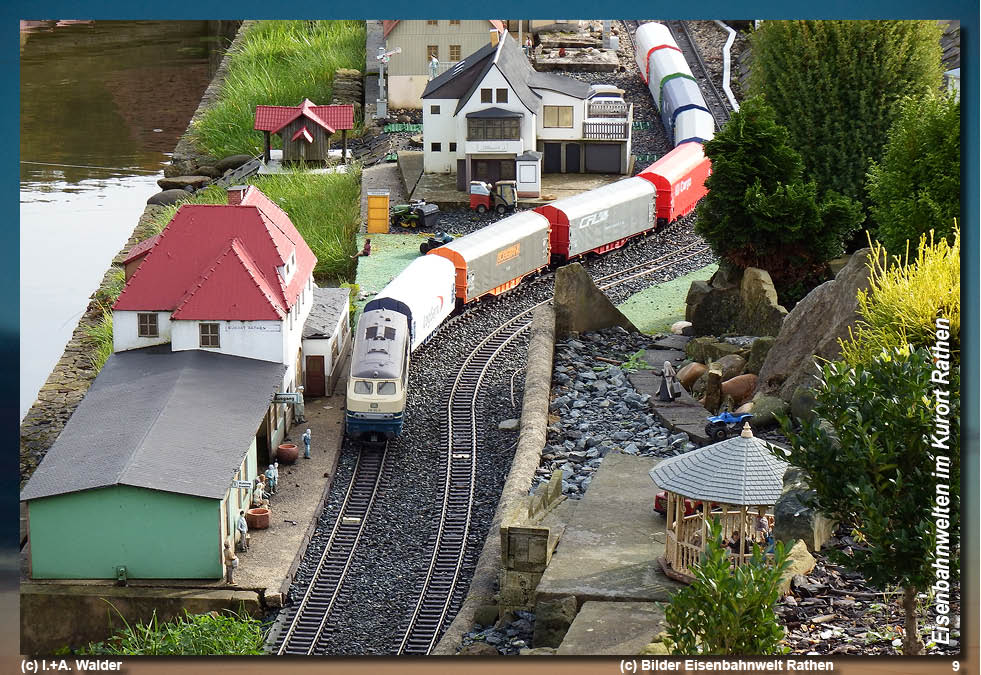 Modelleisenbahnanlage Eisenbahnwelten im Kurort Rathen - Spur G