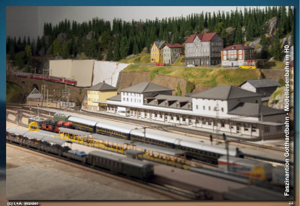 Eisenbahnmagazin Gotthardbahn von Erstfeld nach Göschenen