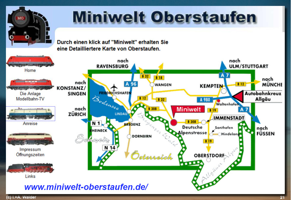Miniwelt Oberstaufen - H0 Modelleisenbahnanlage