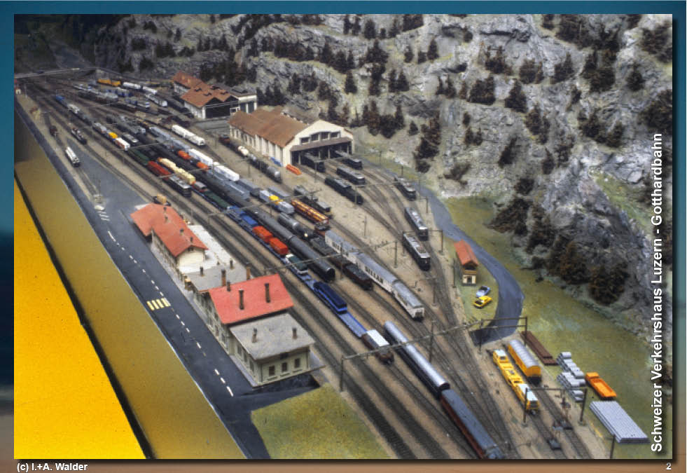 Schweizer Verkehrshaus - Modelleisenbahn Gotthardbahn 