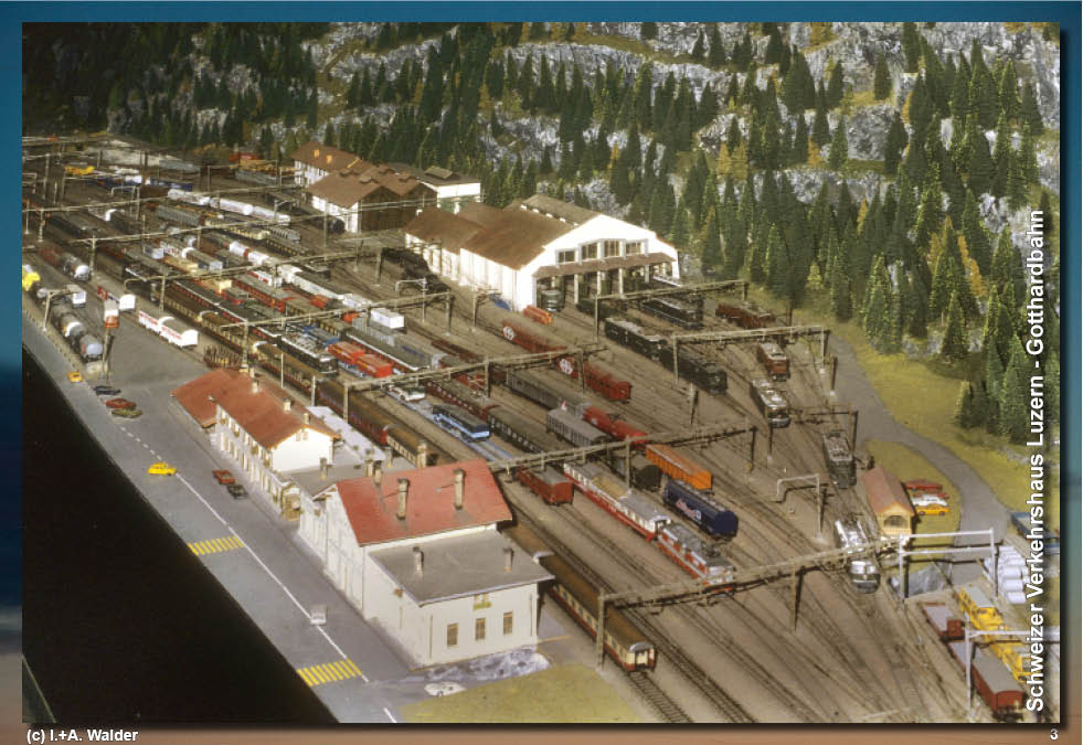 Schweizer Verkehrshaus - Modelleisenbahn Gotthardbahn 