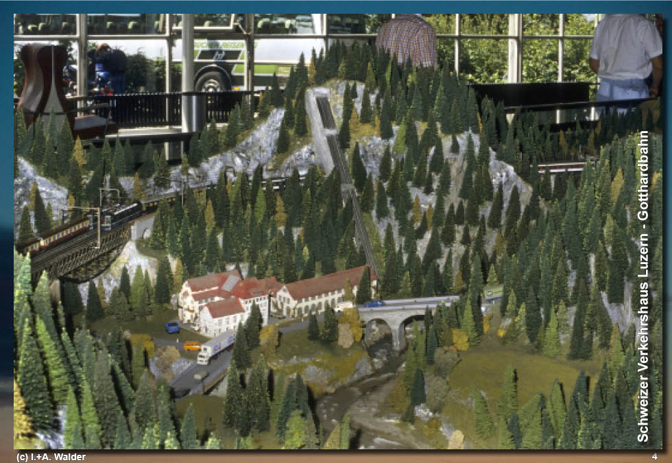 Schweizer Verkehrshaus - Modelleisenbahn Gotthardbahn 