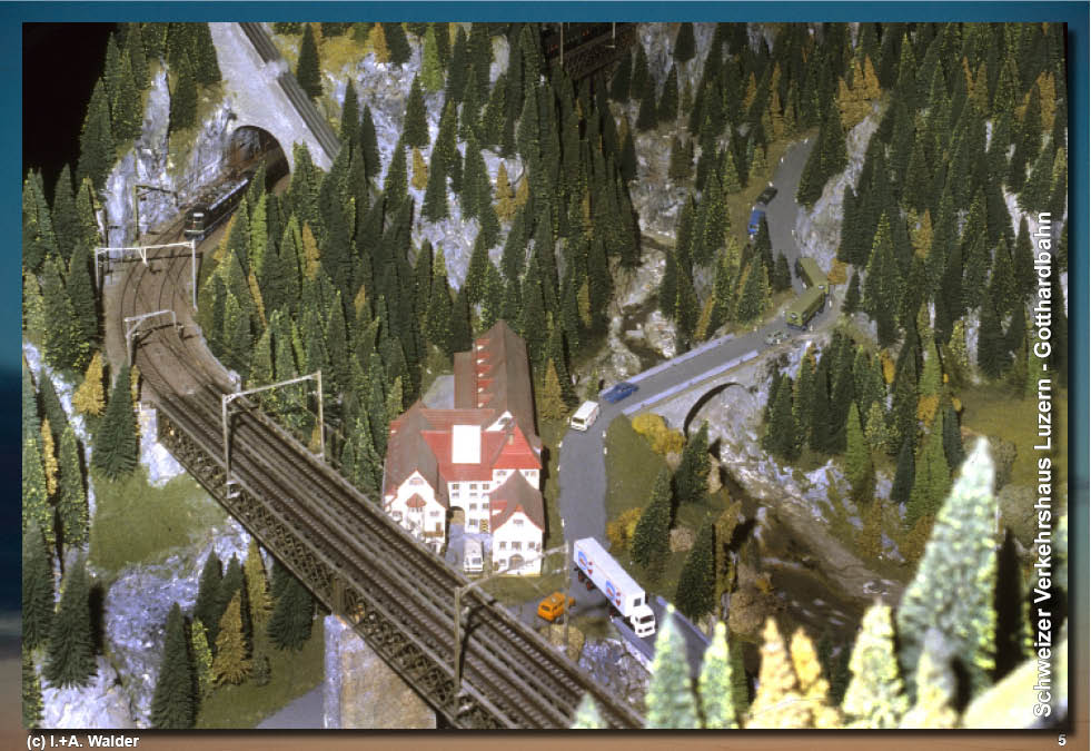 Schweizer Verkehrshaus - Modelleisenbahn Gotthardbahn 