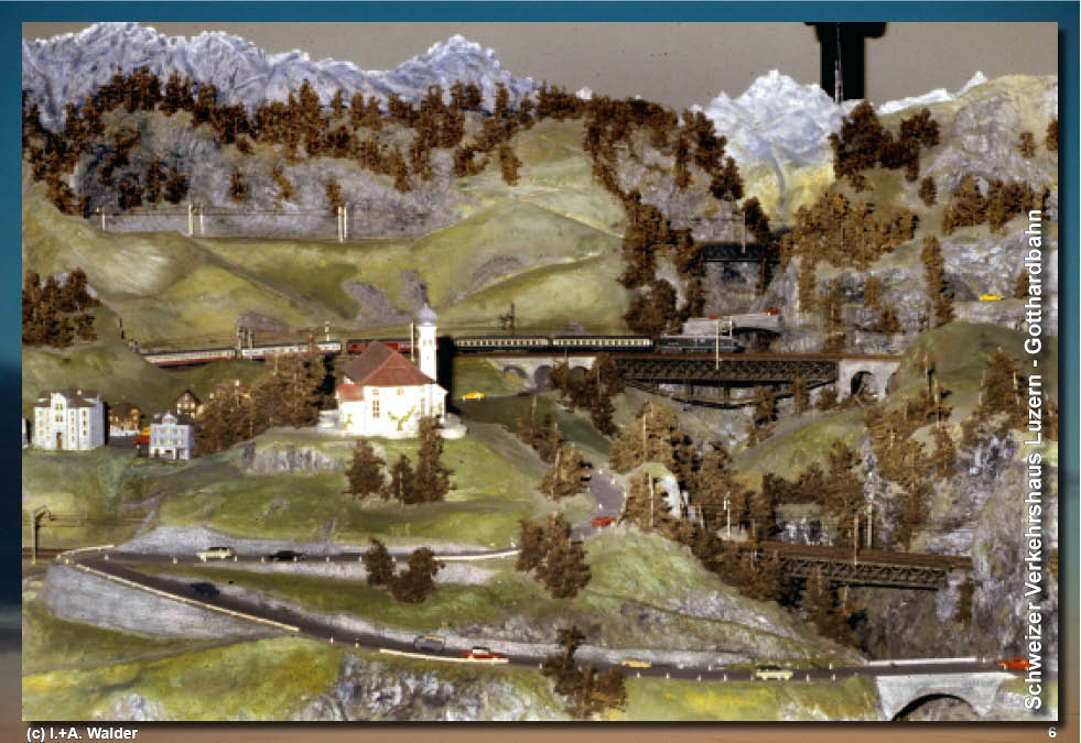 Schweizer Verkehrshaus - Modelleisenbahn Gotthardbahn 