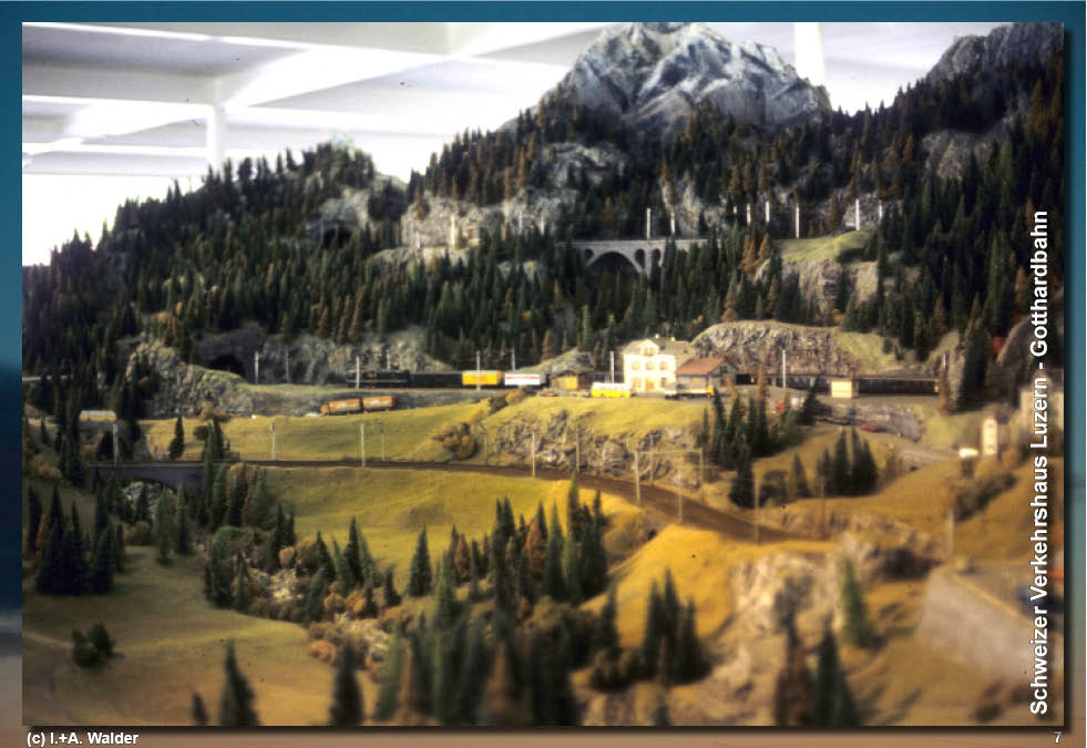 Schweizer Verkehrshaus - Modelleisenbahn Gotthardbahn 
