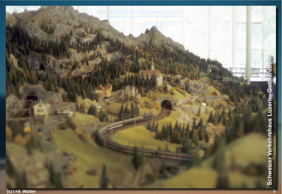 Schweizer Verkehrshaus - Modelleisenbahn Gotthardbahn 
