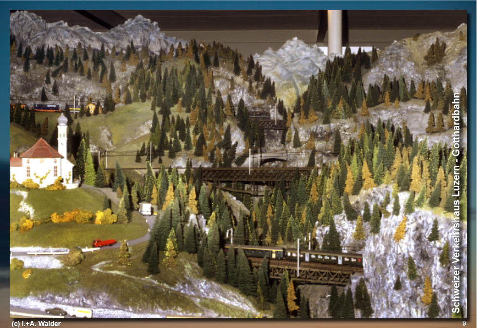 Schweizer Verkehrshaus - Modelleisenbahn Gotthardbahn 