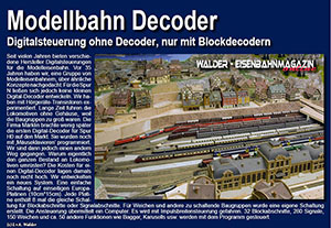 Digitalsteuerung ohne Decoder in den Lokomotiven