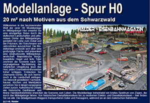 Modellanlage - Spur H0 im Mittelgebirge