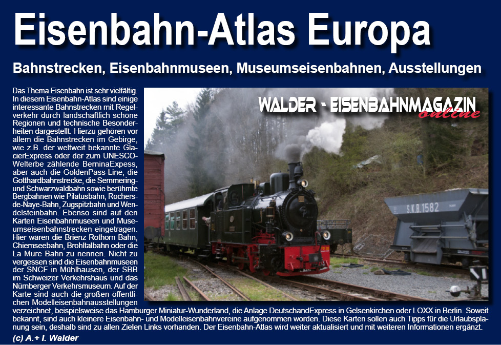 Eisenbahn Deutschland - Nordrhein-Westfalen - S&uuml;dwestfalen