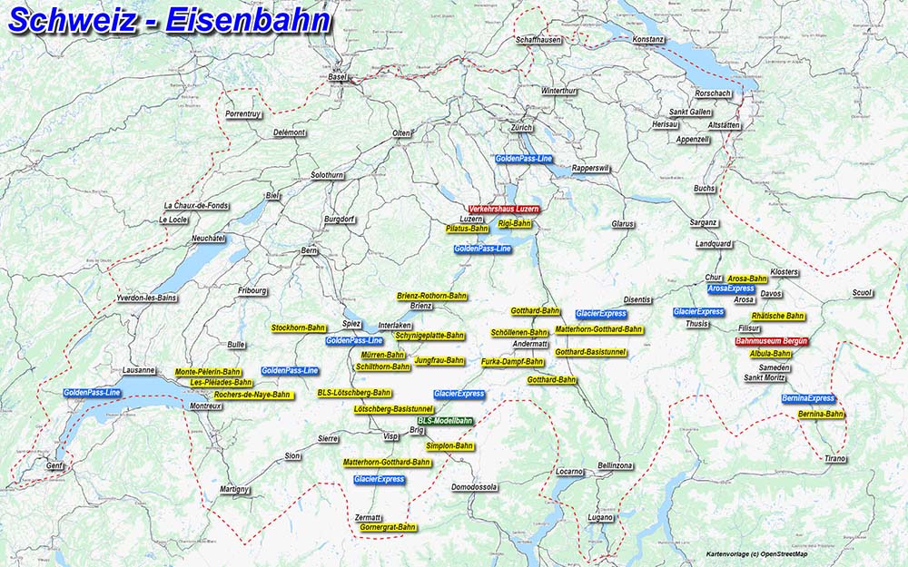 Eisenbahnatlas Schweiz