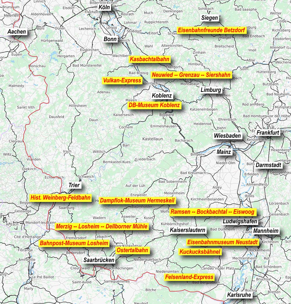 Eisenbahnatlas Rheinland-Pfalz 