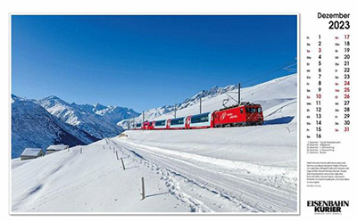 Rezension Eisenbahn Kurier - Glacier Express 2023 