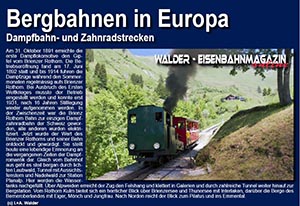 Eisenbahnmagazin Brienz Rothorn Bahn
